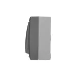 Simon Aquaclick WA-CW6Lxxx-2x-16xx Łącznik schodowy natynkowy podwójny z podświetleniem, IP44, 10AX, 250V~, zaciski śrubowe; szary