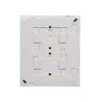 Simon Aquaclick WA-CGZ4Cxx-xx-16Ax Gniazdo wtyczkowe natynkowe, 4-krotne z uziemieniem, klapka transparentna, IP44, Σ16A, 250V~, szybkozłącza; szary