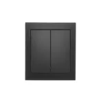 Simon Aquaclick WA-CW5Lxxx-xx-49xx Łącznik świecznikowy natynkowy z podświetleniem, IP44, 10AX, 250V~, zaciski śrubowe; czarny