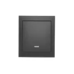 Simon Aquaclick WA-CW6Lx-x-xx-49xx Łącznik schodowy natynkowy z podświetleniem bez piktogramu, IP44, 10AX, 250V~, zaciski śrubowe; czarny