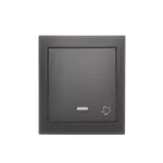 Simon Aquaclick WA-CD1Lxxx-xx-49xx Przycisk dzwonek natynkowy z podświetleniem, IP44, 10AX, 250V~, zaciski śrubowe; czarny