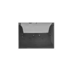 Simon Aquaclick WA-ACGZ2Zx-xx-49Ax Gniazdo wtyczkowe natynkowe, podwójne kompaktowe z uziem., klapka transparentna z przesł. torów prąd., IP44, Σ16A, 250V~, zaciski śrubowe; czarny