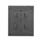 Simon Aquaclick WA-CGZ4xxx-xx-49Ax Gniazdo wtyczkowe natynkowe, 4-krotne z uziemieniem, klapka transparentna, IP44, Σ16A 250V~, zaciski śrubowe; czarny