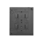 Simon Aquaclick WA-CGZN4CZ-xx-49xx Gniazdo wtyczkowe natynkowe, 4-krotne z uziemieniem, z przesłonami torów prądowych, IP20, 16A, 250V~, szybkozłącza; czarny