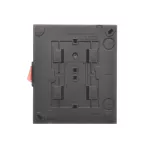 Simon Aquaclick WA-GZN4W1x-xx-49xx Gniazdo wtyczkowe natynkowe, 4-krotne z uziemieniem, z wbudowanym wyłącznikiem, IP20, 16A, 250V~, zaciski śrubowe; czarny