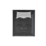 Simon Aquaclick WA-CGSZ4xx-xx-49Ax Gniazdo wtyczkowe natynkowe, Schuko, 4-krotne, klapka transparentna, IP44, 16A, 250V~, zaciski śrubowe; czarny