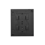 Simon Aquaclick WA-CGSZN4CZ-x-49xx Gniazdo wtyczkowe natynkowe, Schuko, 4-krotne, z przesłonami torów prądowych, IP20, 16A, 250V~, szybkozłącza; czarny