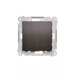 Simon 54 GO WMDS-004xW2-046 Ściemniacz do pasków LED-owych 12-24 V, 1 kanałowy, sterowany smartfonem [Wi-Fi] - DIMMER W (moduł); brąz mat