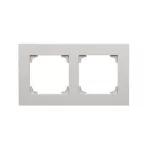 Simon 55 WMDZ-01102x-0143 Ramka 2-krotna LINE; Aluminium mat