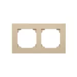 Simon 55 WMDZ-01102x-0144 Ramka 2-krotna LINE; Szampański mat