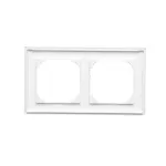 Simon 55 WMDZ-01102x-AB111 Ramka 2-krotna LINE; Antybakteryjny biały mat