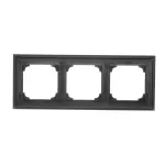 Simon 55 WMDZ-01103x-0149 Ramka 3-krotna LINE; Czarny mat