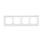 Simon 55 WMDZ-01104x-AB111 Ramka 4-krotna LINE; Antybakteryjny biały mat