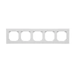 Simon 55 WMDZ-01105x-0114 Ramka 5-krotna LINE; Jasnoszary mat