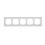 Simon 55 WMDZ-01105x-0114 Ramka 5-krotna LINE; Jasnoszary mat