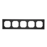 Simon 55 WMDZ-01105x-0149 Ramka 5-krotna LINE; Czarny mat