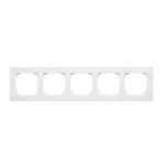 Simon 55 WMDZ-01105x-AB111 Ramka 5-krotna LINE; Antybakteryjny biały mat