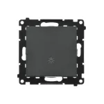 Simon 55 WMDA-21xxxx-149 Przycisk „światło” (moduł) 10 AX, 250 V~, szybkozłącza; Czarny mat