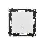 Simon 55 WMDA-20xxxx-111 Przycisk „światło” z podświetleniem LED (moduł) 10 AX, 250 V~, szybkozłącza; Biały mat