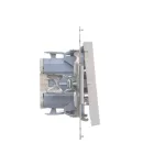 Simon 55 WMDA-20xxxx-114 Przycisk „światło” z podświetleniem LED (moduł) 10 AX, 250 V~, szybkozłącza; Jasnoszary mat