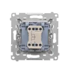 Simon 55 WMDA-20xxxx-114 Przycisk „światło” z podświetleniem LED (moduł) 10 AX, 250 V~, szybkozłącza; Jasnoszary mat