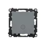 Simon 55 WMDA-20xxxx-116 Przycisk „światło” z podświetleniem LED (moduł) 10 AX, 250 V~, szybkozłącza; Grafitowy mat