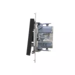 Simon 55 WMDA-20xxxx-149 Przycisk „światło” z podświetleniem LED (moduł) 10 AX, 250 V~, szybkozłącza; Czarny mat