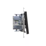 Simon 55 WMDA-20xxxx-149 Przycisk „światło” z podświetleniem LED (moduł) 10 AX, 250 V~, szybkozłącza; Czarny mat