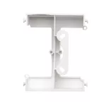 Simon 55 WMDZ-22xExx-111 Puszka natynkowa do ramek LINE/DUO – element rozszerzający puszkę pojedynczą składaną TSC do ramek wielokrotnych. Wysokość: 40mm; Biały mat