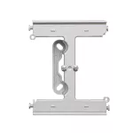 Simon 55 WMDZ-22xExx-143 Puszka natynkowa do ramek LINE/DUO – element rozszerzający puszkę pojedynczą składaną TSC do ramek wielokrotnych. Wysokość: 40mm; Aluminium mat