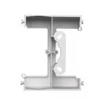 Simon 55 WMDZ-22xExx-143 Puszka natynkowa do ramek LINE/DUO – element rozszerzający puszkę pojedynczą składaną TSC do ramek wielokrotnych. Wysokość: 40mm; Aluminium mat