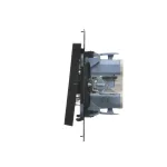 Simon 55 WMDL-0102xx-149 Łącznik jednobiegunowy (moduł) 10 AX, 250 V~, szybkozłącza; Czarny mat