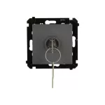 Simon 55 WMDL-0K011x-116 Łącznik na kluczyk jednobiegunowy (moduł) 2 pozycyjny „0-I” styk N/O, 5 A, 250 V~; Grafitowy mat