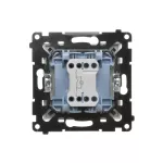 Simon 55 WMDL-0105xx-111 Łącznik jednobiegunowy z podświetleniem LED (moduł) 10 AX, 250 V~, szybkozłącza; Biały mat