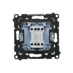 Simon 55 WMDL-0105xx-116 Łącznik jednobiegunowy z podświetleniem LED (moduł) 10 AX, 250 V~, szybkozłącza; Grafitowy mat