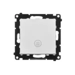 Simon 55 WMDL-0105xx-143 Łącznik jednobiegunowy z podświetleniem LED (moduł) 10 AX, 250 V~, szybkozłącza; Aluminium mat