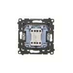 Simon 55 WMDL-0105xx-149 Łącznik jednobiegunowy z podświetleniem LED (moduł) 10 AX, 250 V~, szybkozłącza; Czarny mat