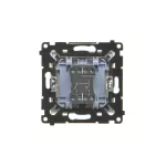 Simon 55 WMDL-050X23-143 Łącznik jednobiegunowy + przycisk zwierny – 2 klawisze (moduł) 16 AX, 250 V~, zaciski gwintowe; Aluminium mat