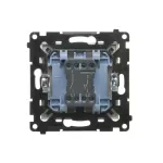Simon 55 WMDL-050X23-144 Łącznik jednobiegunowy + przycisk zwierny – 2 klawisze (moduł) 16 AX, 250 V~, zaciski gwintowe; Szampański mat