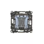 Simon 55 WMDL-050X23-149 Łącznik jednobiegunowy + przycisk zwierny – 2 klawisze (moduł) 16 AX, 250 V~, zaciski gwintowe; Czarny mat