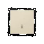 Simon 55 WMDL-TW1ZL-144 Łącznik jednobiegunowy z sygnalizacją załączenia LED (moduł) 10 AX, 250 V~, szybkozłącza; Szampański mat