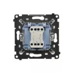 Simon 55 WMDL-0P1xx4-111 Łącznik dwubiegunowy (moduł) 10 AX, 250 V~, szybkozłącza; Biały mat