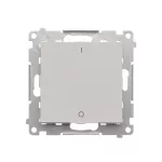 Simon 55 WMDL-0P1xx4-114 Łącznik dwubiegunowy (moduł) 10 AX, 250 V~, szybkozłącza; Jasnoszary mat