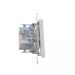 Simon 55 WMDL-0P1xx4-114 Łącznik dwubiegunowy (moduł) 10 AX, 250 V~, szybkozłącza; Jasnoszary mat