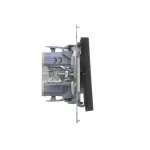 Simon 55 WMDL-0P1xx4-149 Łącznik dwubiegunowy (moduł) 10 AX, 250 V~, szybkozłącza; Czarny mat