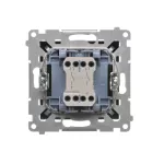 Simon 55 WMDL-0P1xx4-149 Łącznik dwubiegunowy (moduł) 10 AX, 250 V~, szybkozłącza; Czarny mat