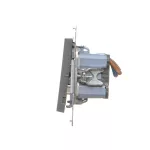 Simon 55 WMDL-TW22A-116 Łącznik dwubiegunowy podwójny (moduł) 16 AX, 250 V~, szybkozłącza; Grafitowy mat