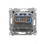 Simon 55 WMDL-TW22A-116 Łącznik dwubiegunowy podwójny (moduł) 16 AX, 250 V~, szybkozłącza; Grafitowy mat