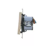 Simon 55 WMDL-TW22A-144 Łącznik dwubiegunowy podwójny (moduł) 16 AX, 250 V~, szybkozłącza; Szampański mat