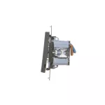 Simon 55 WMDL-TW22A-149 Łącznik dwubiegunowy podwójny (moduł) 16 AX, 250 V~, szybkozłącza; Czarny mat